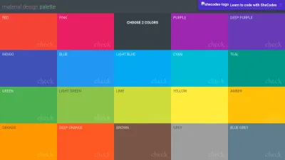 Screenshot preview of materialpalette.com