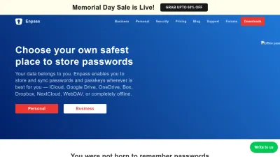 Screenshot preview of enpass.io