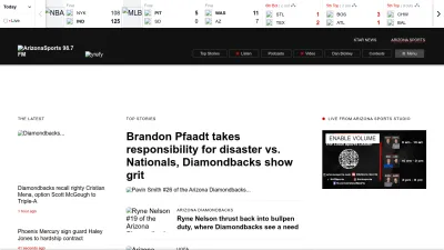Screenshot preview of arizonasports.com