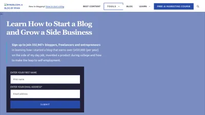 Screenshot preview of ryrob.com