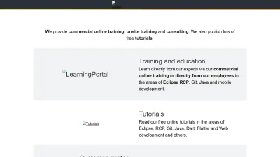 Screenshot preview of vogella.com