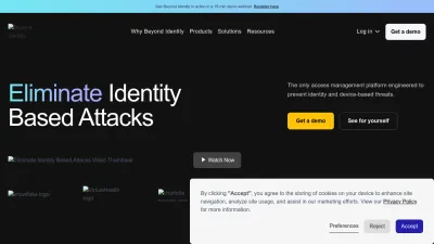 Screenshot preview of beyondidentity.com