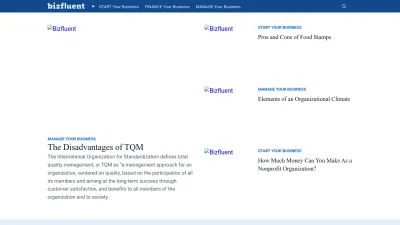 Screenshot preview of bizfluent.com