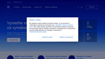 Screenshot preview of o2.sk