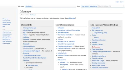 Screenshot preview of wiki.inkscape.org
