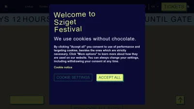 Screenshot preview of szigetfestival.com