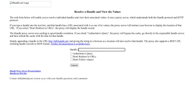 Screenshot preview of handle.itu.int