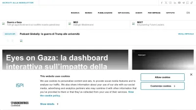 Screenshot preview of ispionline.it