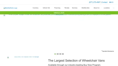 Screenshot preview of mobilityworks.com