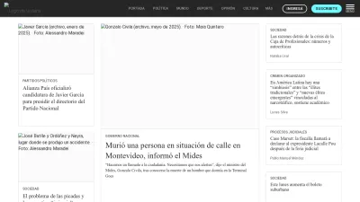 Screenshot preview of ladiaria.com.uy