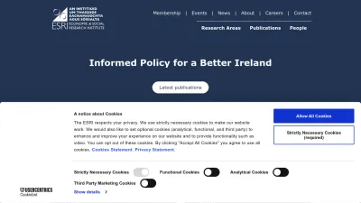 Screenshot preview of esri.ie