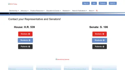 Screenshot preview of acatoday.org