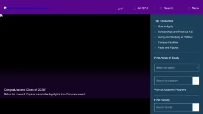 Screenshot preview of nyuad.nyu.edu