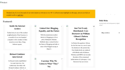 Screenshot preview of mindjack.com
