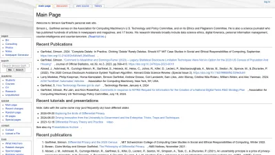 Screenshot preview of simson.net