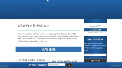 Screenshot preview of blogmaverick.com