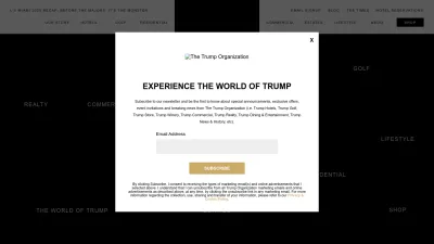 Screenshot preview of trump.com