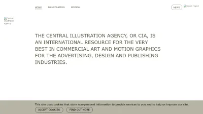 Screenshot preview of centralillustration.com