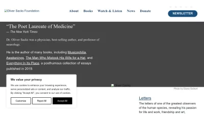 Screenshot preview of oliversacks.com