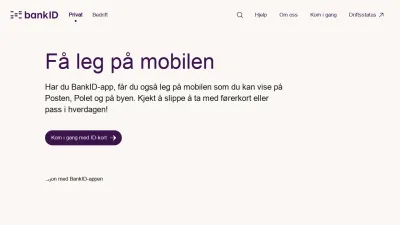 Screenshot preview of bankid.no