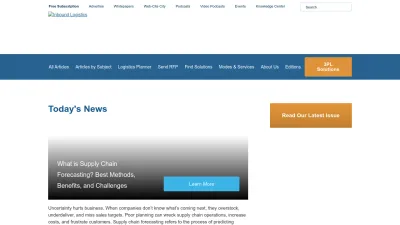 Screenshot preview of inboundlogistics.com