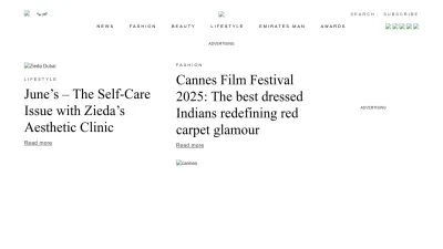 Screenshot preview of emirateswoman.com