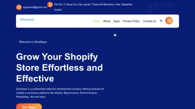 Screenshot preview of zendapps.com