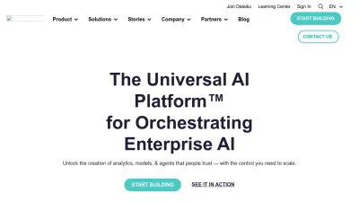 Screenshot preview of dataiku.com