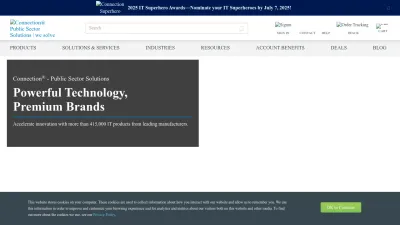 Screenshot preview of govconnection.com