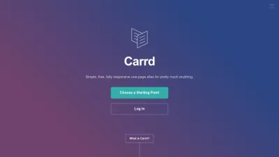 Screenshot preview of carrd.co
