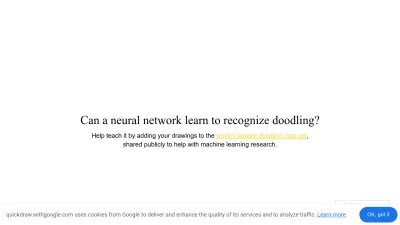 Screenshot preview of quickdraw.withgoogle.com