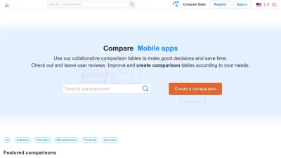 Screenshot preview of socialcompare.com