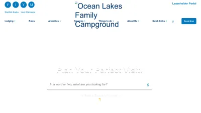 Screenshot preview of oceanlakes.com