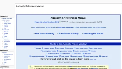 Screenshot preview of manual.audacityteam.org