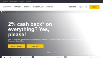 Screenshot preview of synchrony.com