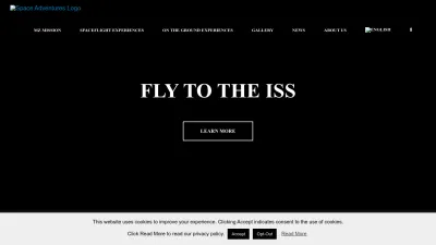 Screenshot preview of spaceadventures.com