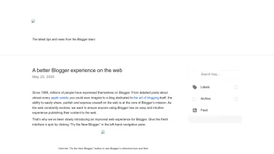 Screenshot preview of blogger.googleblog.com