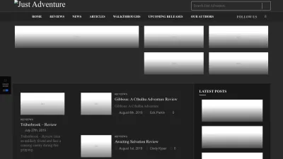 Screenshot preview of justadventure.com