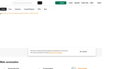 Screenshot preview of cifraclub.com.br