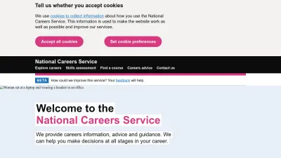 Screenshot preview of nationalcareers.service.gov.uk