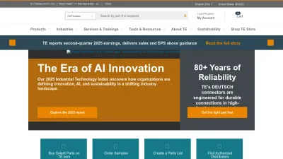 Screenshot preview of te.com