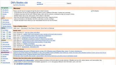 Screenshot preview of dmbeatles.com