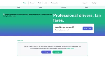 Screenshot preview of gocurb.com