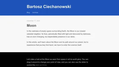 Screenshot preview of ciechanow.ski