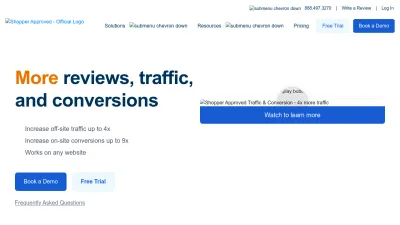 Screenshot preview of shopperapproved.com