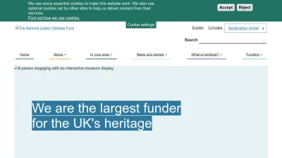 Screenshot preview of heritagefund.org.uk