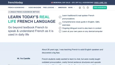 Screenshot preview of frenchtoday.com