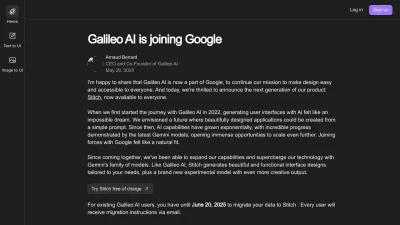 Screenshot preview of usegalileo.ai