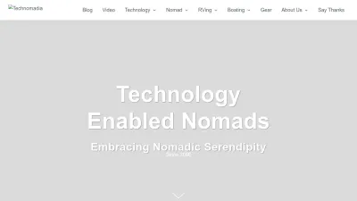 Screenshot preview of technomadia.com