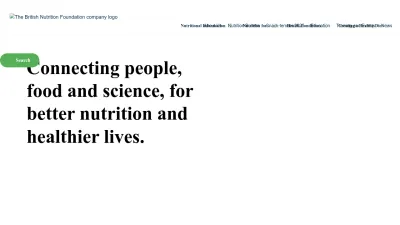 Screenshot preview of nutrition.org.uk